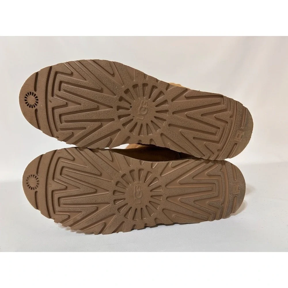 UGG Amie Women's size 6.5 37.5 Classic Chestnut  Sheepskin Wedge Mid Calf Boots
